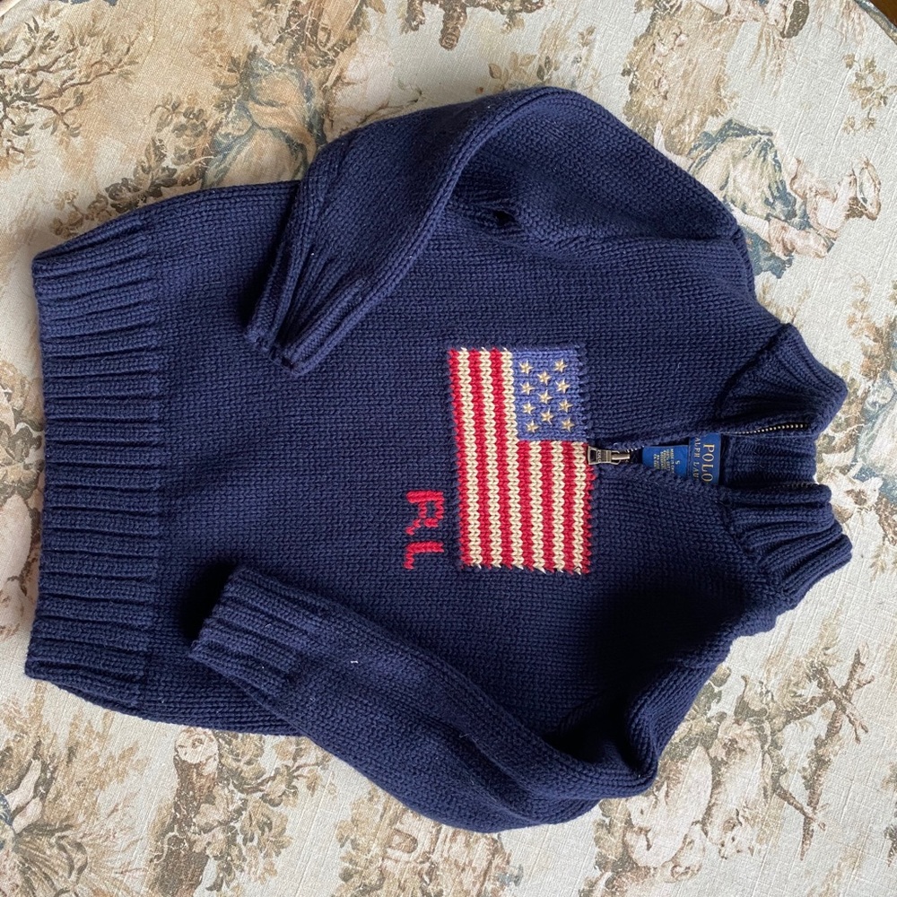 Ralph Lauren American flag sweater